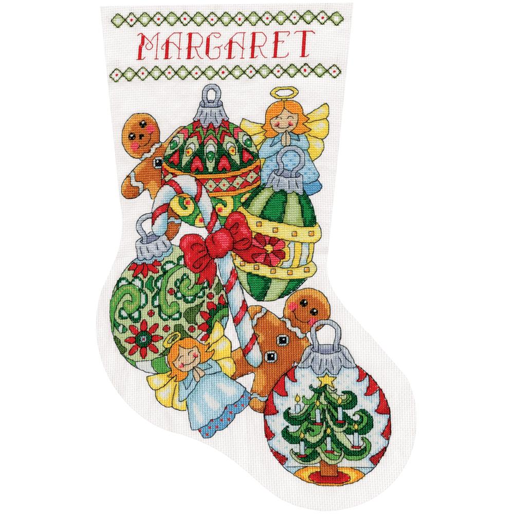 Ornaments Counted Cross Stitch Stocking Kit